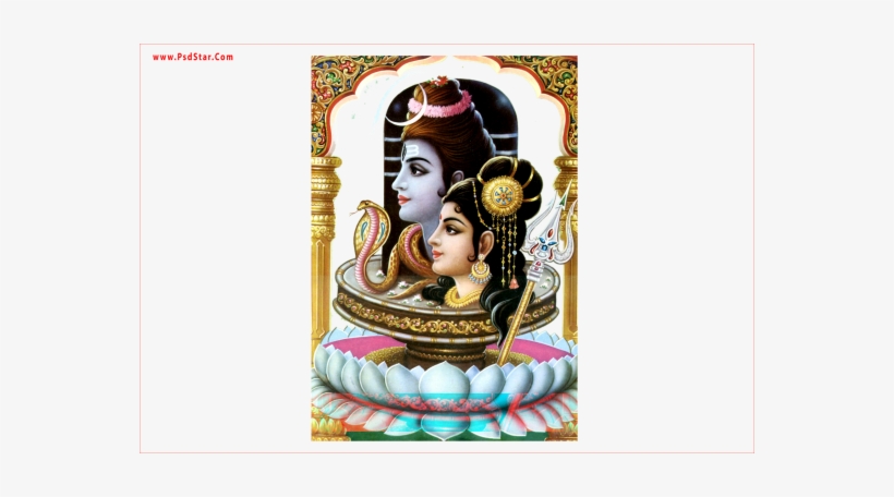 Lord Shiva And Parvati Maa Half Photo - Wallpaper - Free Transparent PNG  Download - PNGkey