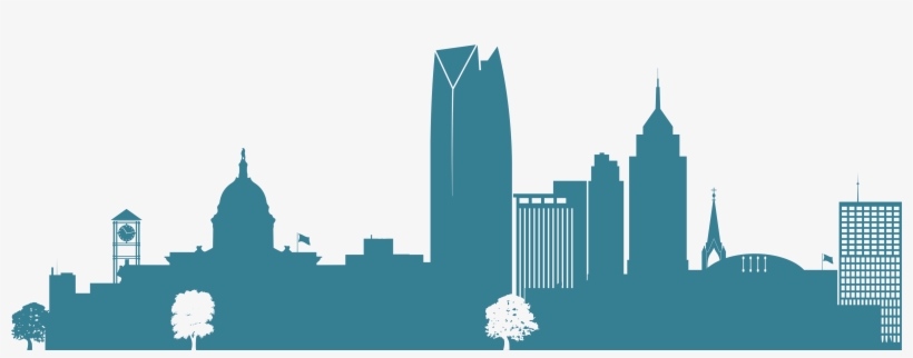 Skyline Illustration - Okc Skyline Silhouette Png, transparent png #258127