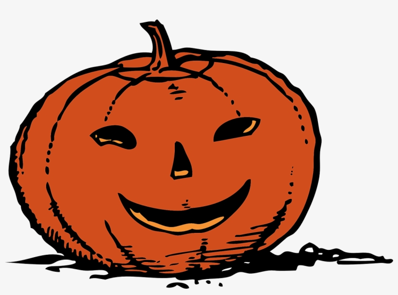 Pumpkins Vector Halloween - Smiling Pumpkin Clipart, transparent png #258241