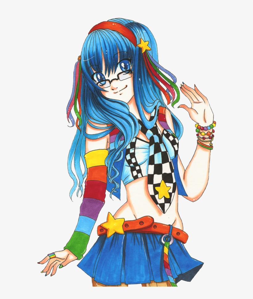 Arcus Word Bubble Vector - Anime Rainbow Girl, transparent png #258414