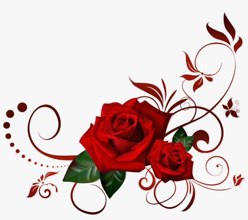 The Rose & Crown - Black Rose Border Png, transparent png #258793