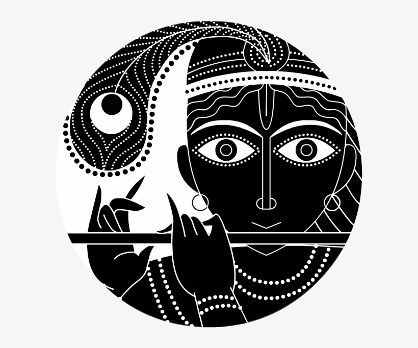 Png Black And White Download The Ten Avatars Of Vishnu - Radha Krishna Images Black And White, transparent png #258953
