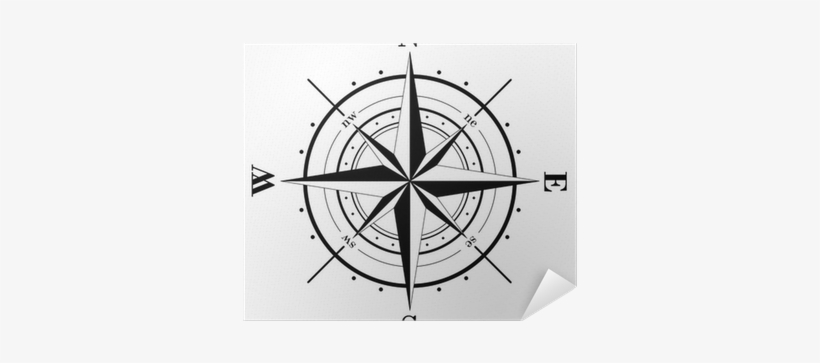 Ancient Compass Rose Map, transparent png #258980