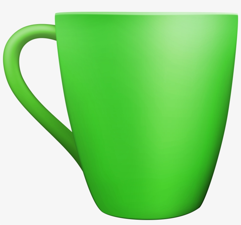 Green Ceramic Mug Png Clip Art, transparent png #259310