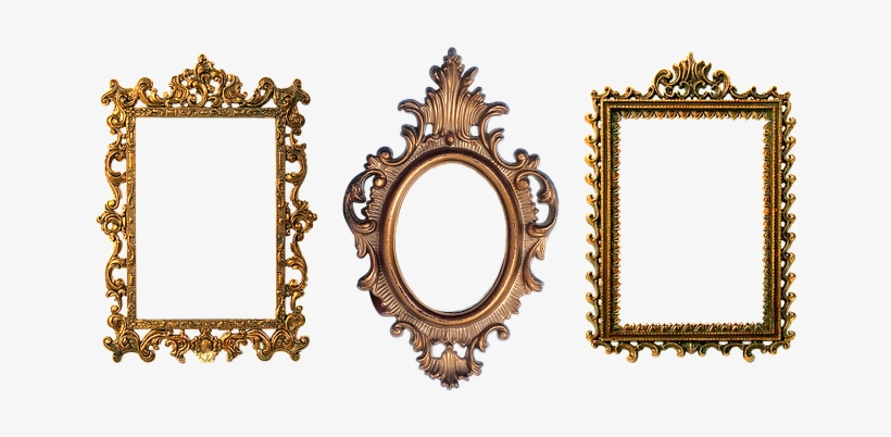 Frame, Carved, Gold, Design, Filigreed - Ornate Picture Frame, transparent png #259358