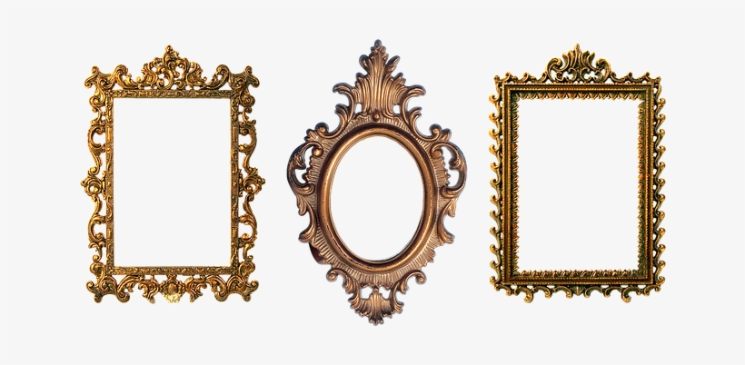 Frame, Carved, Gold, Design, Filigreed - Ornate Picture Frame, transparent png #259358