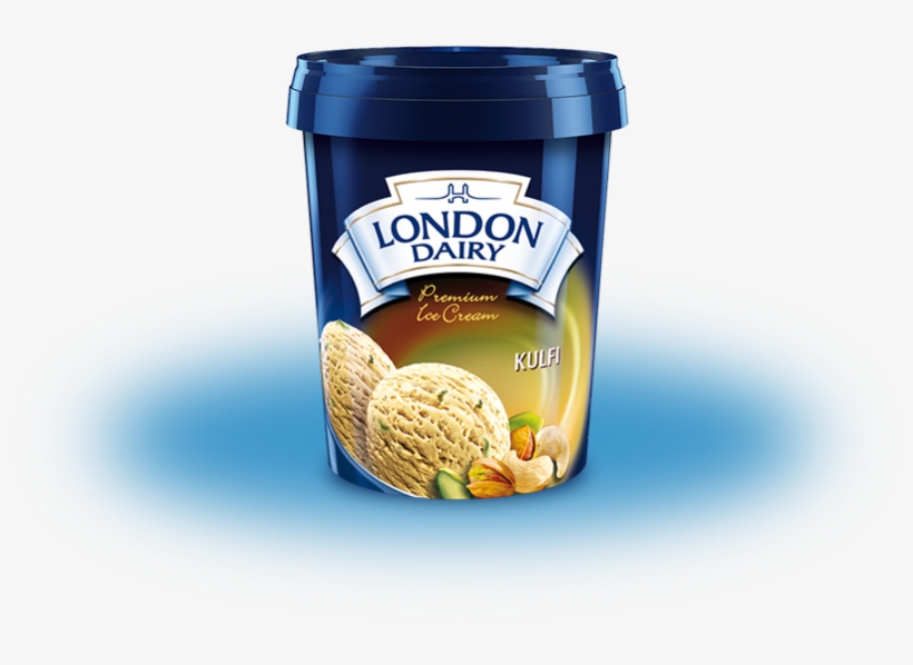 Kulﬁ - London Dairy Strawberry Cheesecake Ice Cream, transparent png #2500380