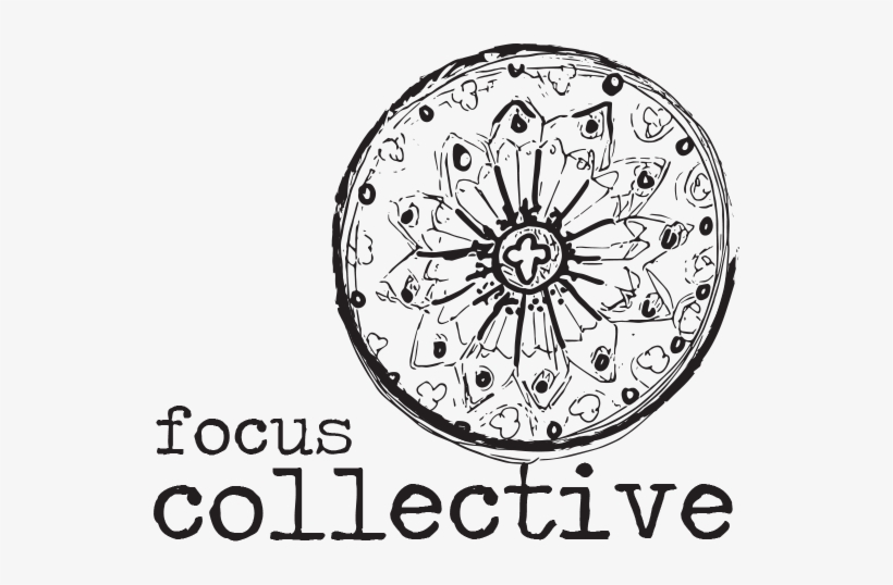 The Focus Collective Logo Is A Sketch Of A Stained - Personalized Heart Of Love Large 20 Oz. Coffee (brown), transparent png #2500738