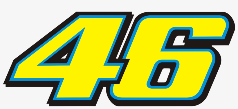 46 - Dr - Odd - 46 Valentino Rossi Font - Free Transparent PNG Download ...