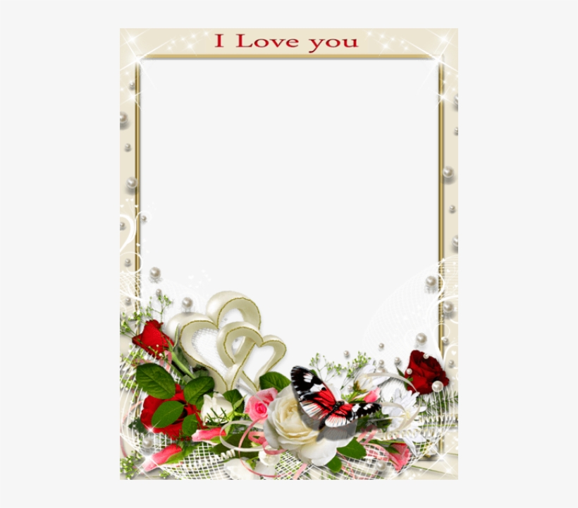 Transparent Romantic Frame Love You Png Photo, Photo - Love Romantic Photo Frame, transparent png #2501597