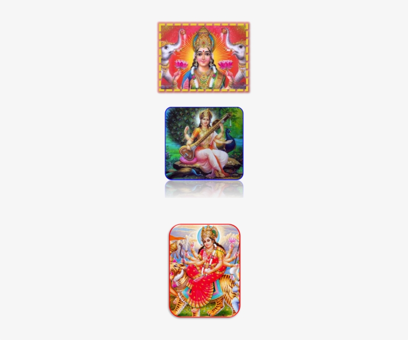 Lakshmi , Saraswathi( Goddess Of Knowledge And Learning), - Saraswati Ji Mousepad, transparent png #2501773