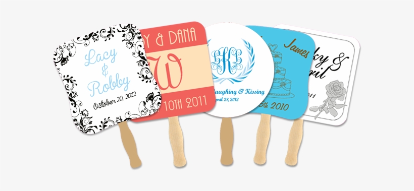 Custom Hand Fans Wedding Hand Fans - Types Of Nigerian Wedding Souvenirs, transparent png #2502007