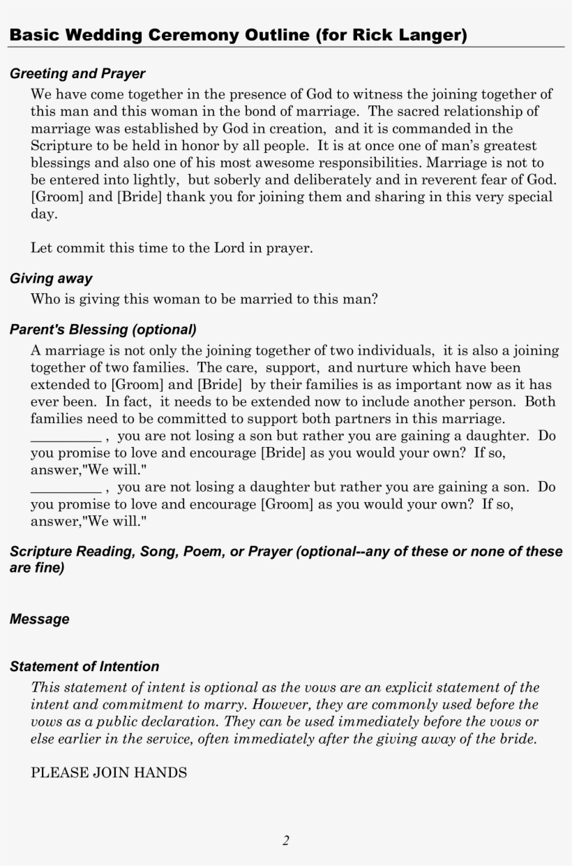 Printable Wedding Cermony Main Image - Report, transparent png #2502484