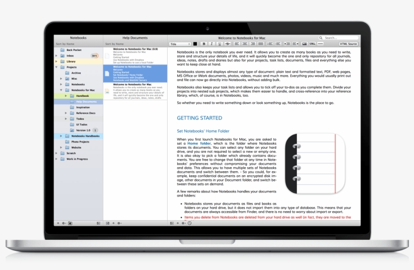 Notebooks For Mac Shares Many Of The Same Features - Notebook Image Mac, transparent png #2502636