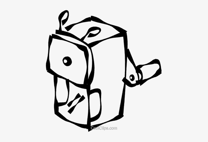 Pencil Sharpener Royalty Free Vector Clip Art Illustration - Pencil Sharpener Clipart Black And White, transparent png #2502683