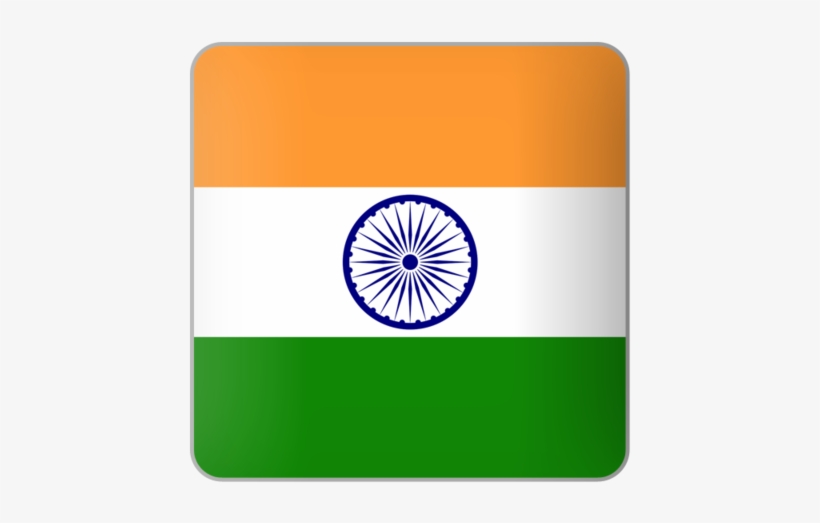 Free Icons Png - India Flag Icon Square, transparent png #2502955