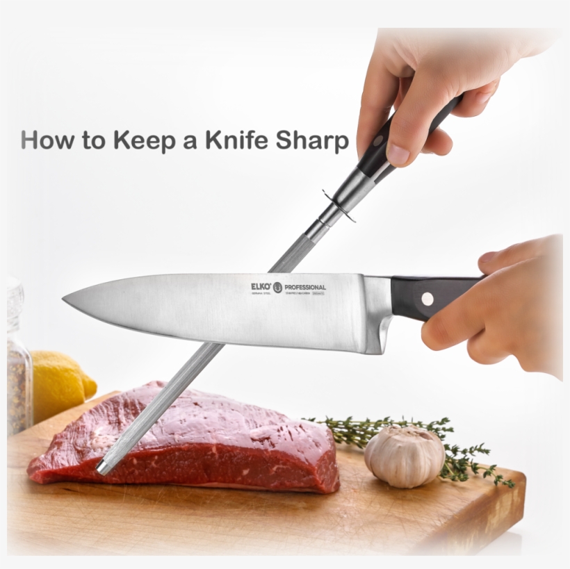 1elko Chefs Knife & Sharpener - Ring Knutstorp, transparent png #2503299