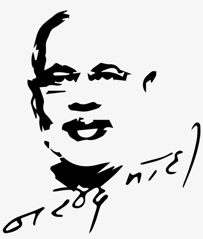 Narendra Modi - Narendra Modi Line Drawing, transparent png #2503302