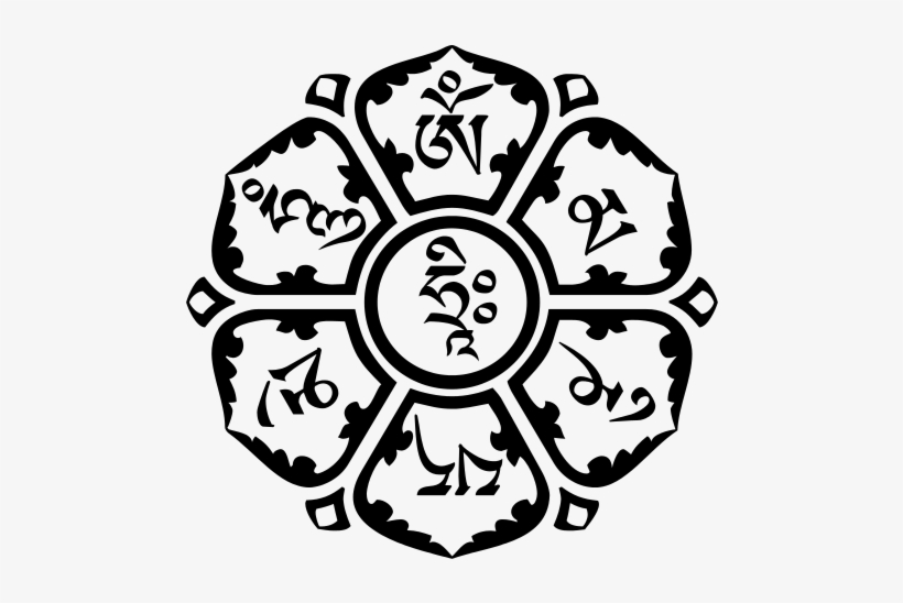 Graphic Freeuse Download Ankh Drawing Mandala - Om Mani Padme Hum, transparent png #2503397