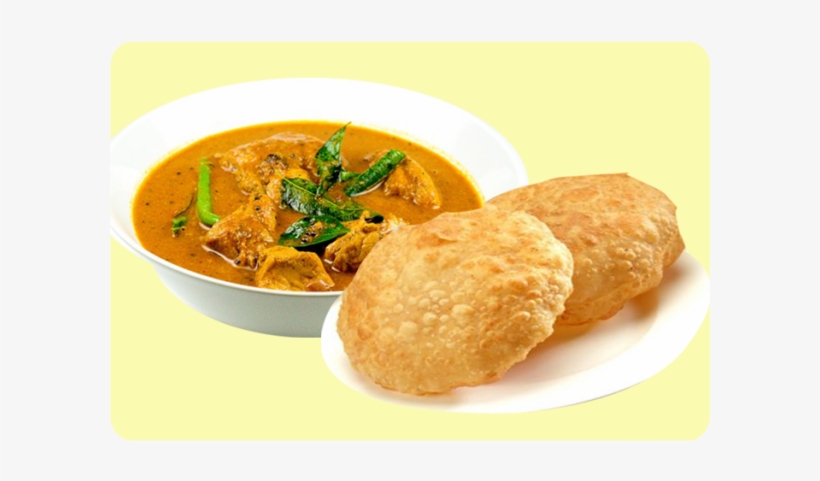 More Views - Poori With Chicken Curry, transparent png #2503400