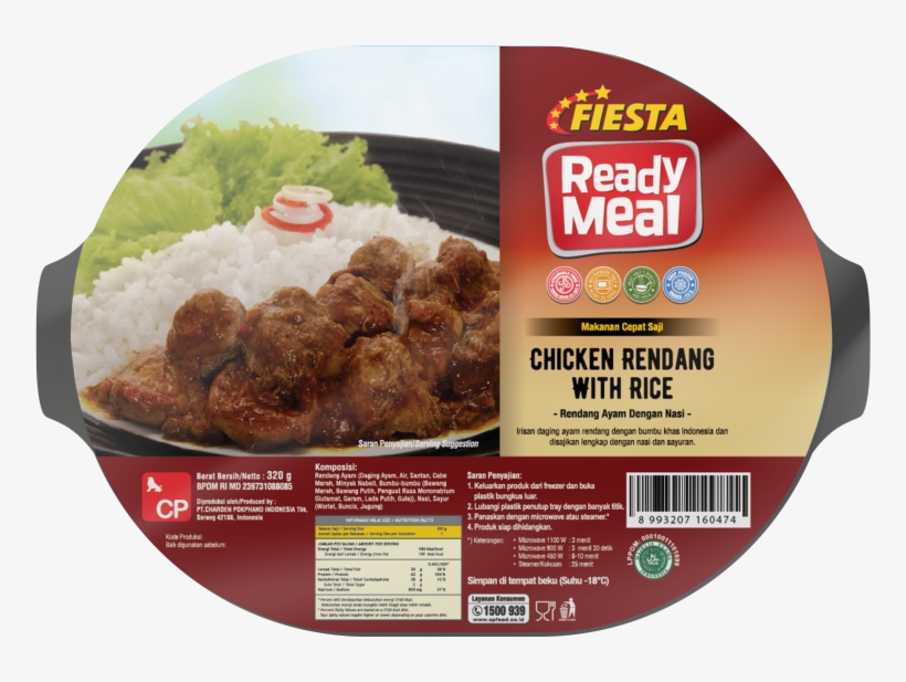 Fiesta Ready Meal Chicken Rendang With Rice - Fiesta Nugget, transparent png #2503437