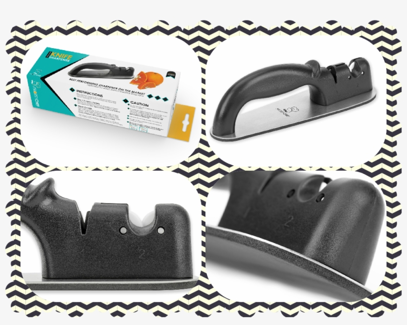 Knife Sharpener From Priority Chef Is A Great Addition - Priority Chef Knife Sharpener, 2 Stage Manual Sharpener, transparent png #2503537