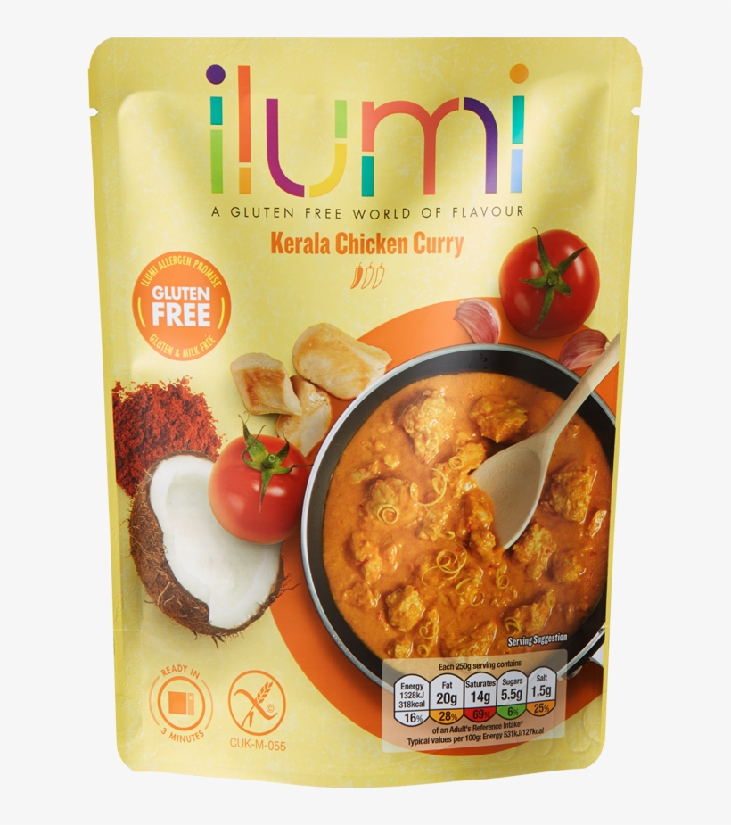 Ingredients - Ilumi Gluten Free Kerala Chicken Curry 250g, transparent png #2503647