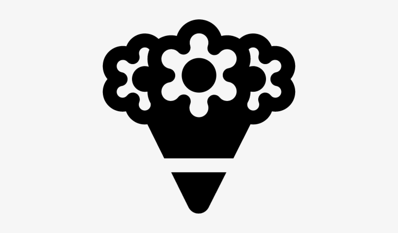 Bouquet Of Flowers Vector - Flowers Bouquet Icon, transparent png #2503654