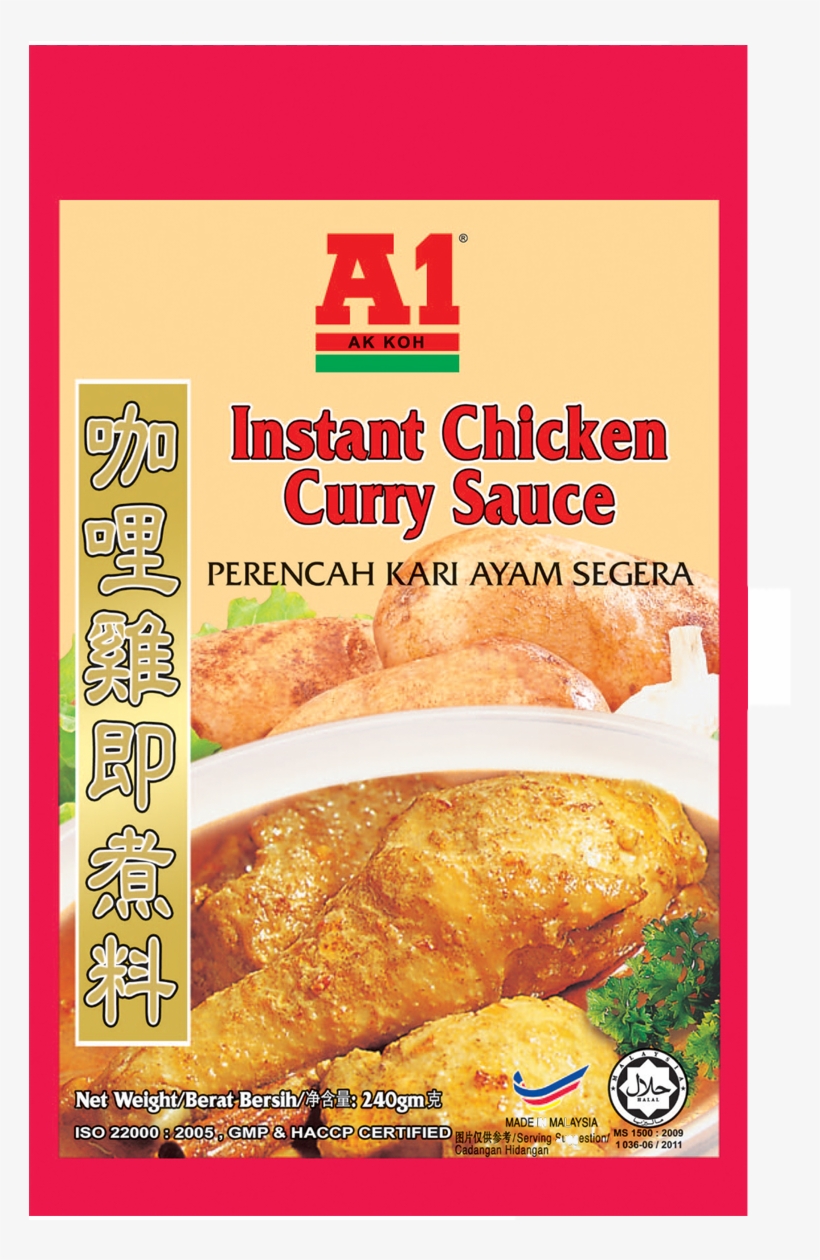 A1 Instant Chicken Curry 240g - A1 Chicken Curry Sauce, transparent png #2503813