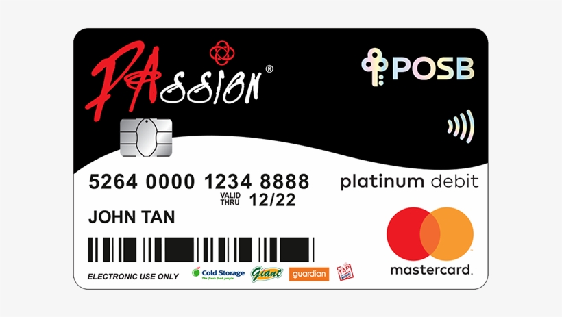 Passion Posb Debit Card - Passion Ez Link Card, transparent png #2504725