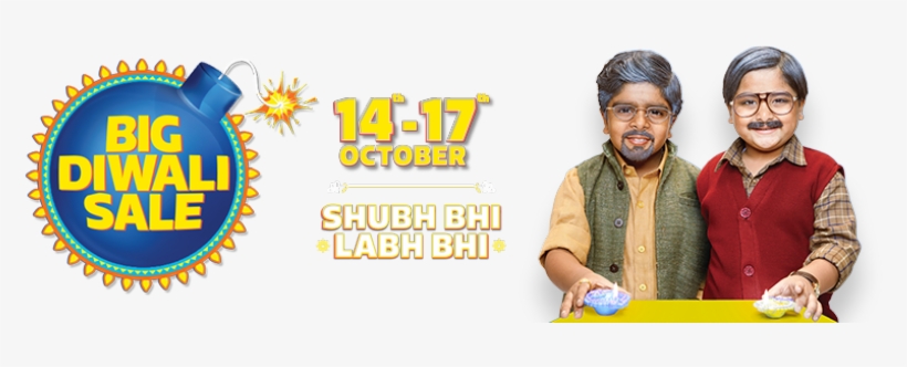 Flipkart Big Diwali Sale Shubh Bhi Labh Bhi 14-17 Oct - Sales, transparent png #2505384