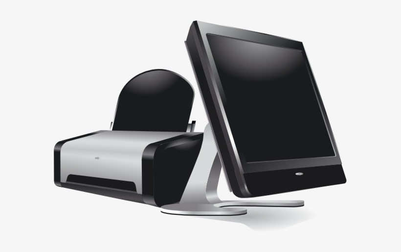 Small - Monitor And Printer, transparent png #2505577