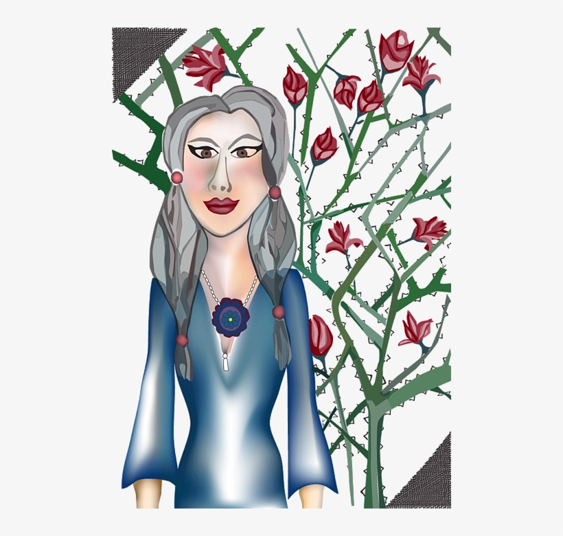 Bleed Area May Not Be Visible - Rosen Mit Weißdorn Karte, transparent png #2505869