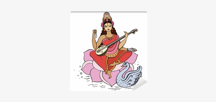 Easy To Easy Photo Of Saraswati Maa, transparent png #2505976