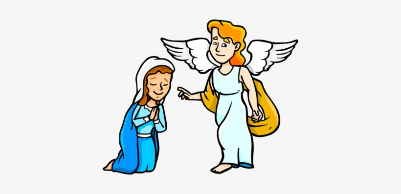 Image Mary And Gabriel Png - Mary And Gabriel Cartoon, transparent png #2506046