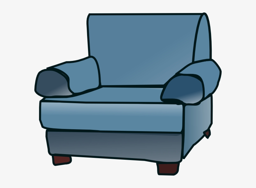 Sofa Armchair Furniture Chair Blue Arms Co - Chair Clip Art, transparent png #2506133