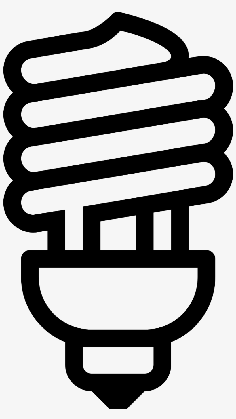 Spiral Bulb Icon - Spiral Light Bulb Icon, transparent png #2506231