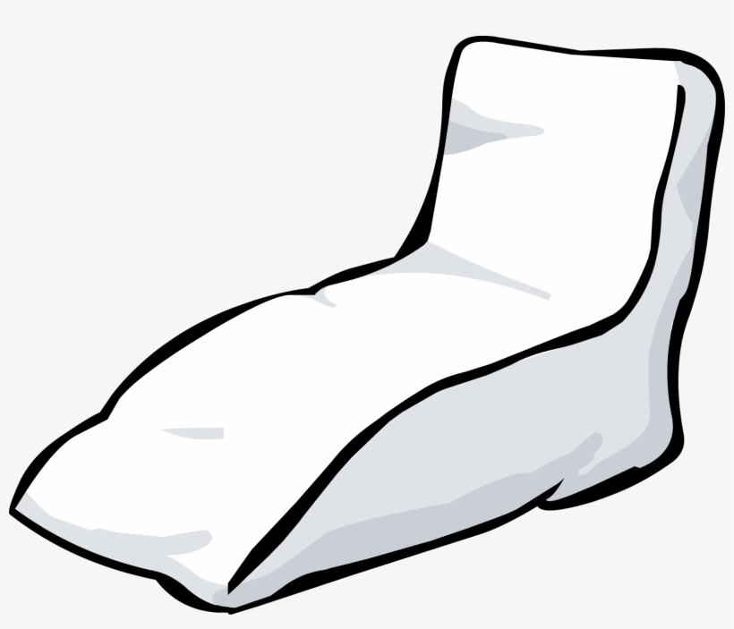 Snow Deck Chair - Club Penguin Furniture Png Couch, transparent png #2506257