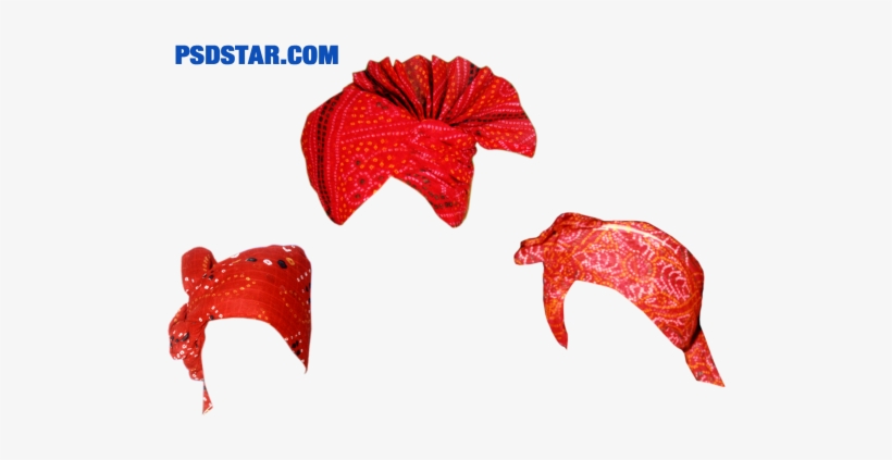 Rajashtani Red 3 Pagdi - Red, transparent png #2507631