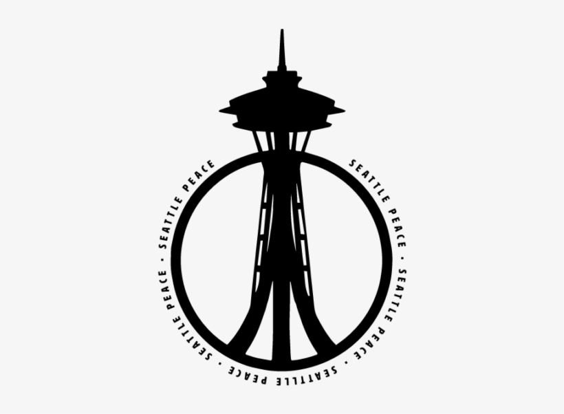 Seattle Peace Single Color - Space Needle, transparent png #2507958