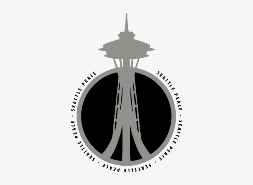 Seattle Peace Grayscale - Space Needle, transparent png #2508023
