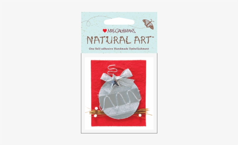 Silver Ornament, Stickers, Mrs - Mrs. Grossman's Natural Art-three White Flowers, transparent png #2508135