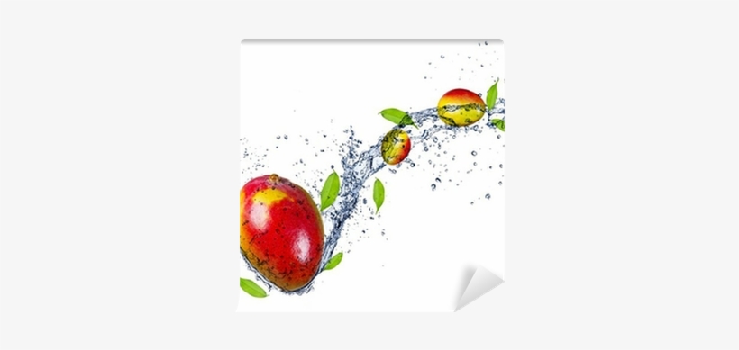 Mangos In Water Splash, Isolated On White Background - Eurographics Glasbild Healthy Kiwi 20 Cm X 20 Cm, transparent png #2509633