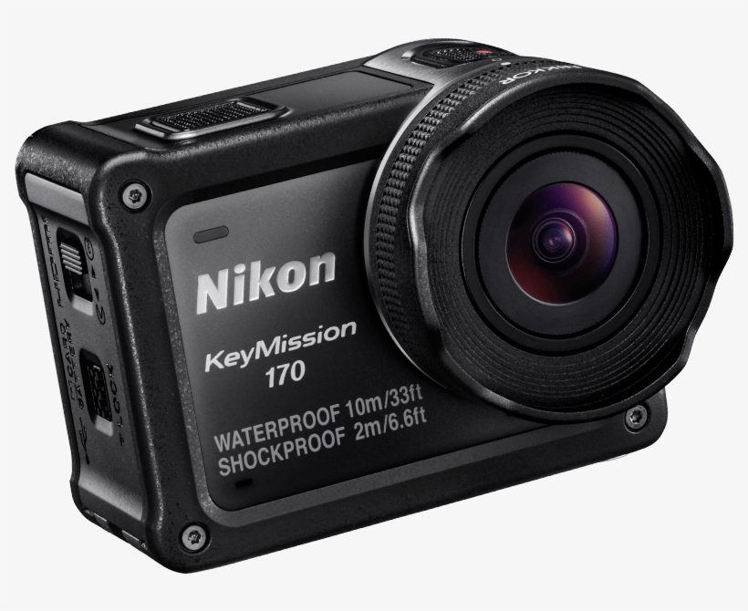 Nikon Clipart Camera Lense - Nikon Keymission 170 Wi-fi 4k Action Camera With 64gb, transparent png #2511850