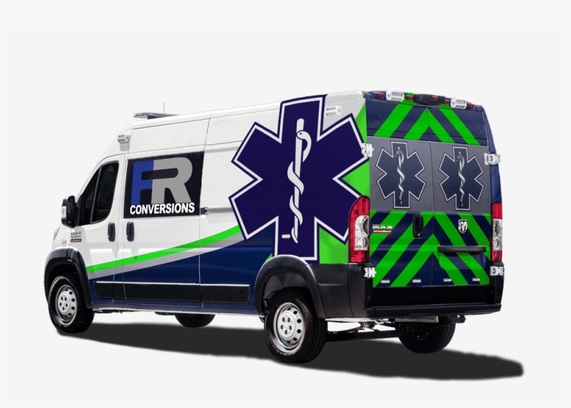 Nextwav Ambulance Fr Branded Rear Corner No Background - Compact Van, transparent png #2511915