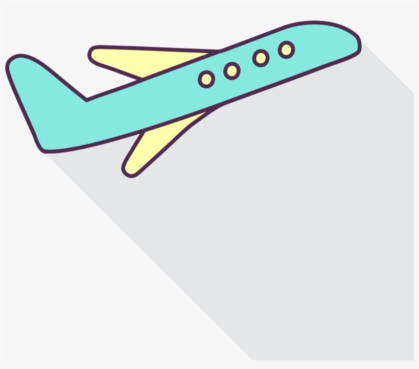 Png Coloured - Airplane, transparent png #2512098