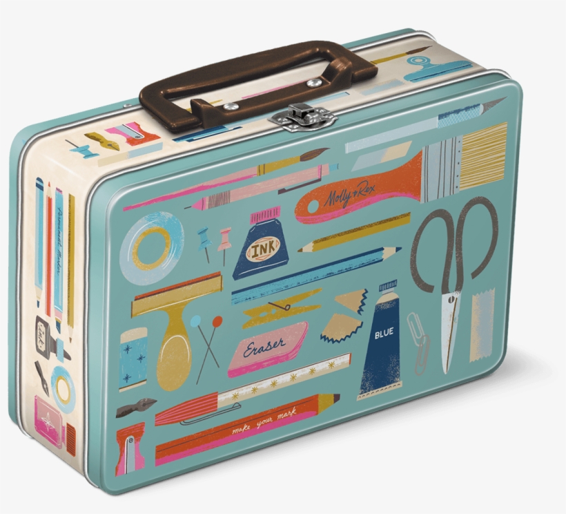 Art Lover Lunch Box Tins - Briefcase, transparent png #2512281