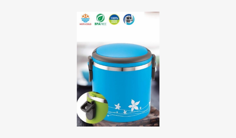 Hp Lp3065 - 1.8 Litre Stainless Steel Insulated Lunch Box Tableware, transparent png #2512512