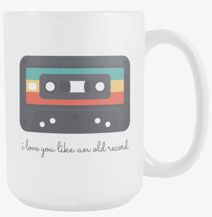'i Love You Like An Old Record' Love Quotes White Mug - Mug, transparent png #2512661