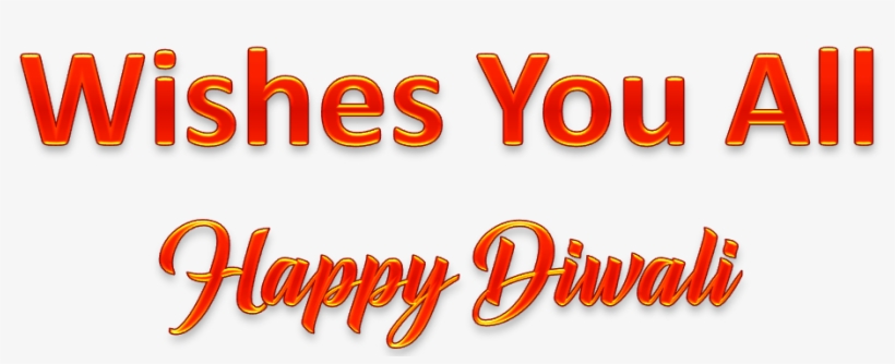 Wishes You All Happy Diwali Png Clipart Background - Portable Network Graphics, transparent png #2512855